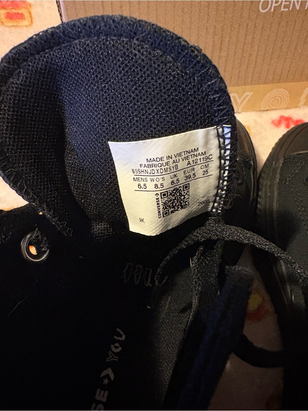 Converse Black High-Top Platform Sneaker - Picture 6 of 8